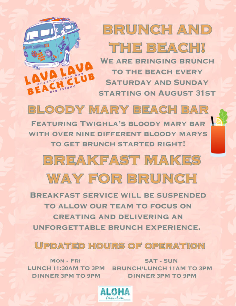 lava lava beach club brunch breakfast